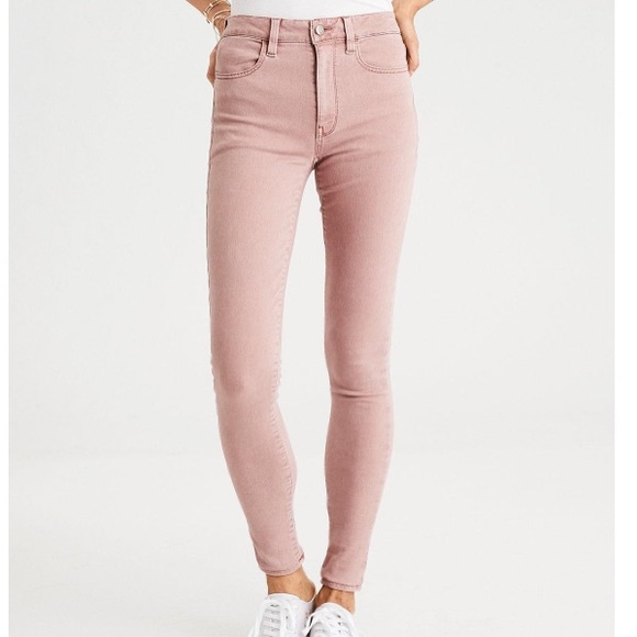 dusty rose jeans